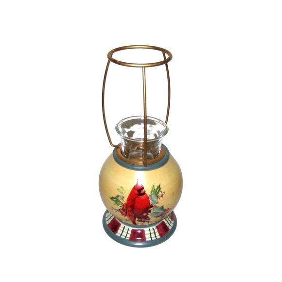 Lenox Winter Greetings Everyday Candle Lamp With Cardinal Design & Holly Accents - Picture 9 of 9